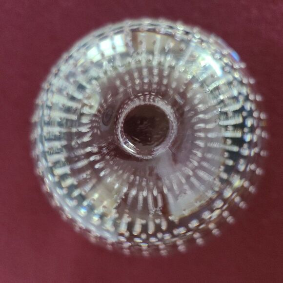 Clear Glass Paperweight Precision Controlled Bubbles in Alignment Vintage - Picture 7 of 10